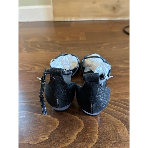 Easy Street Tarrah Wedge Womens 6.5 M Black Glitter Open Toe Sandals NEW - Picture 5 of 5